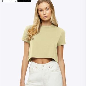 NWT Cuts Almost Friday Cropped Tee